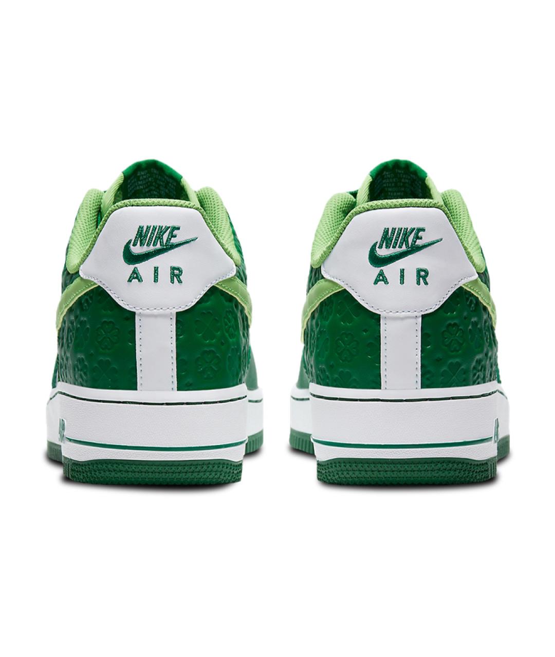 NIKE Зеленые кожаные кроссовки, фото 6