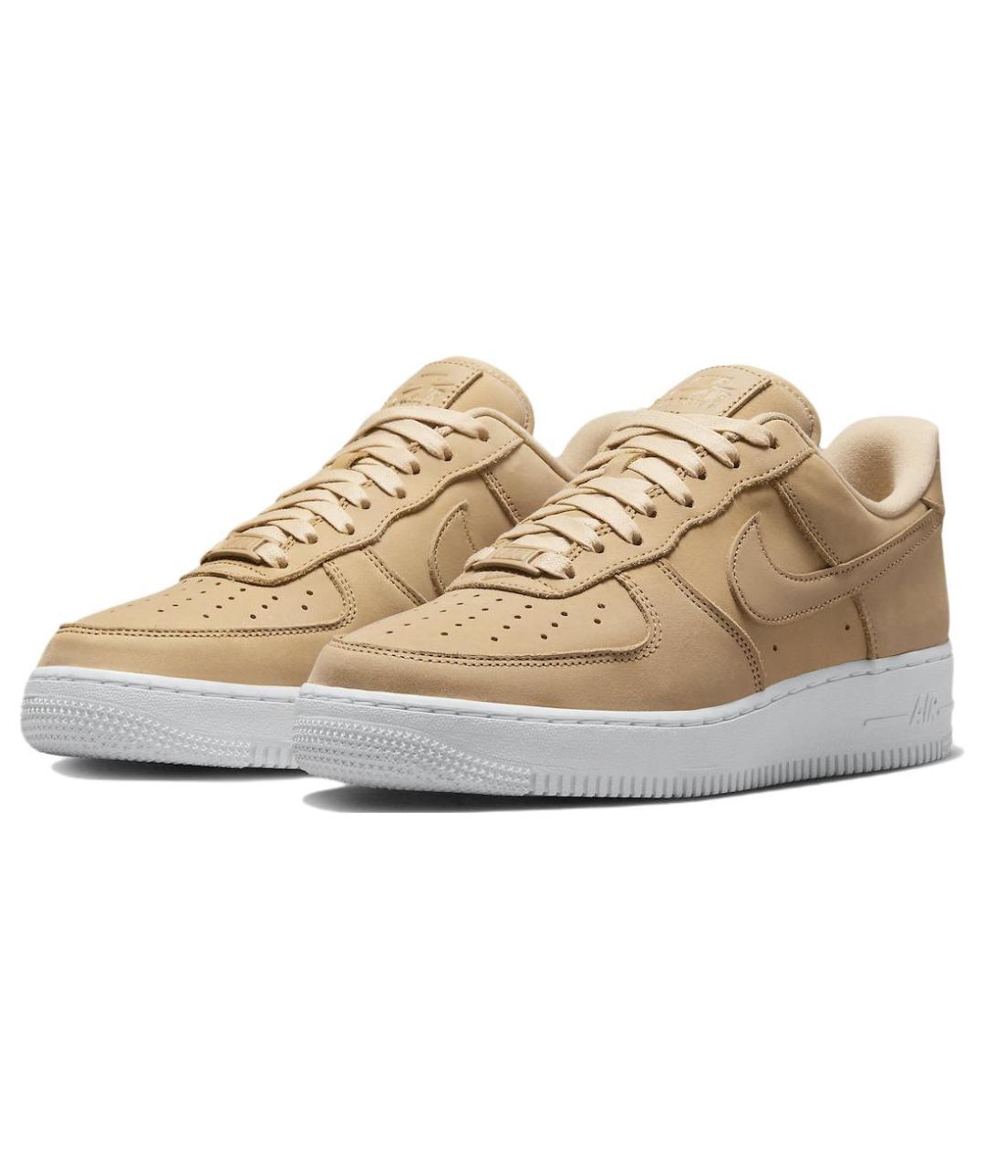 NIKE Коричневые кожаные кроссовки, фото 4