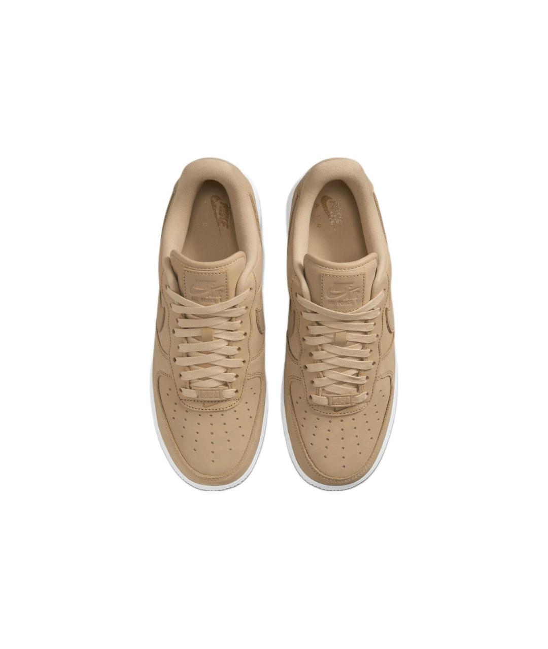 NIKE Коричневые кожаные кроссовки, фото 5