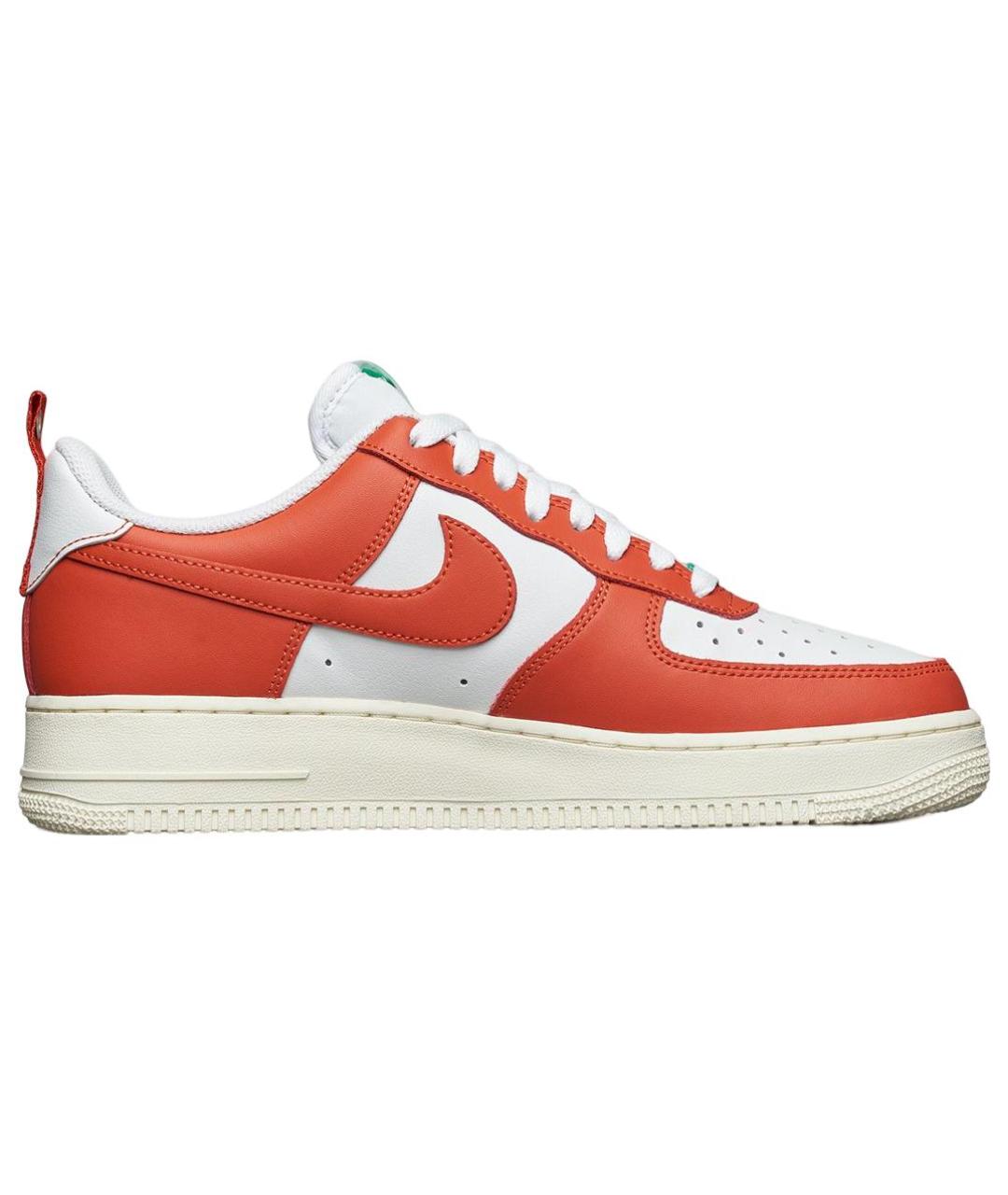 NIKE Оранжевое кожаные низкие кроссовки / кеды, фото 3