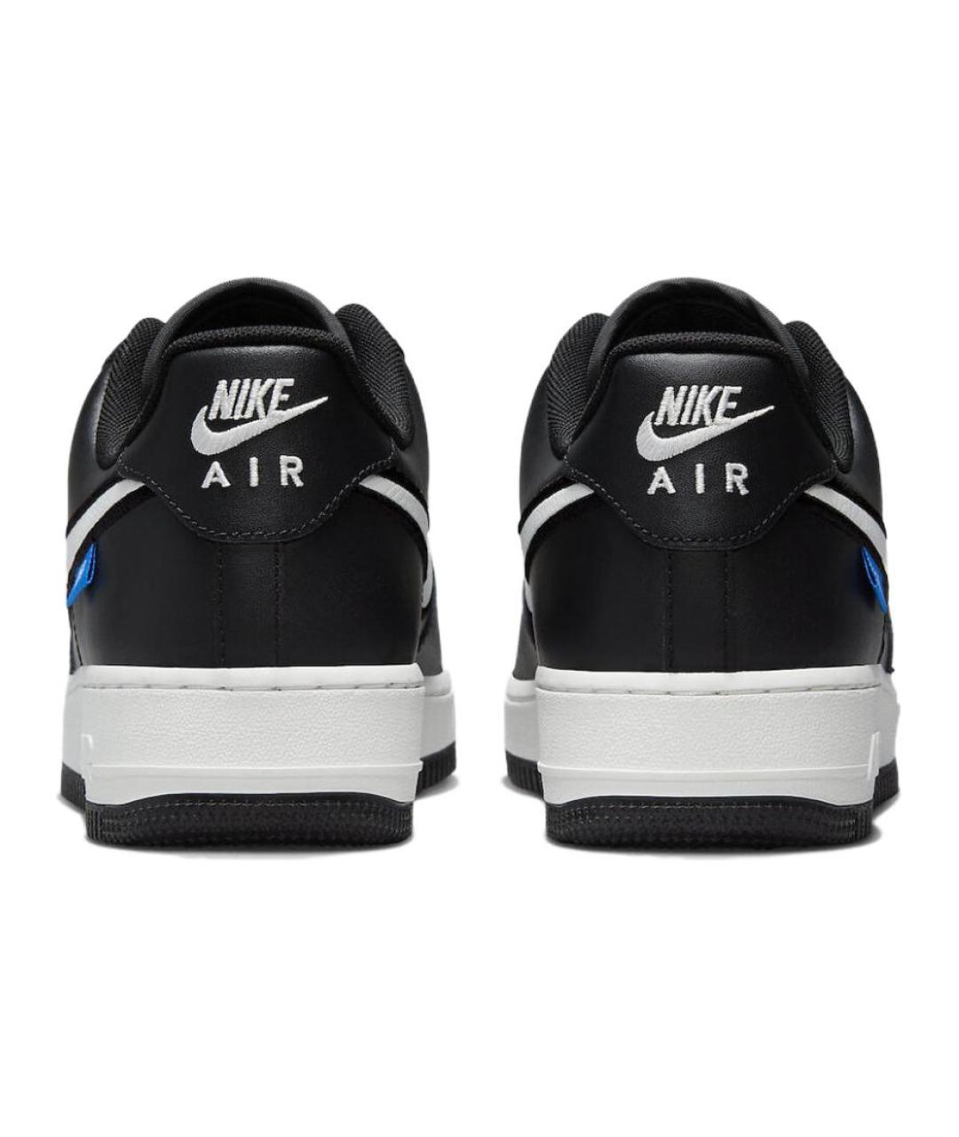 NIKE Черные кожаные низкие кроссовки / кеды, фото 6