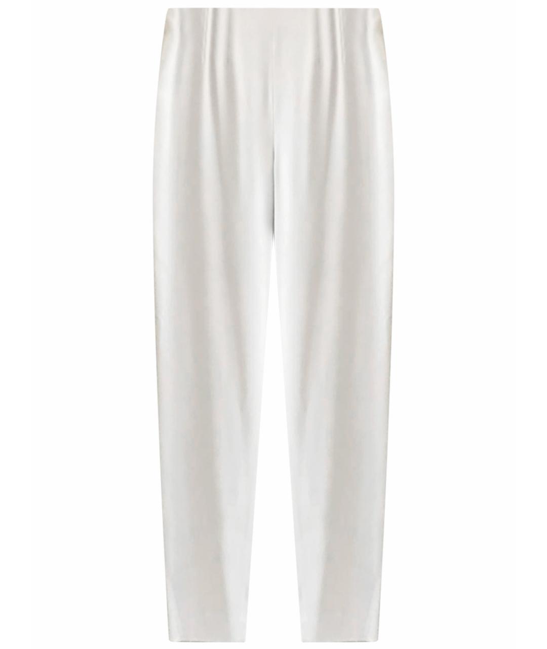 ALEXANDER MCQUEEN Голубые вискозные прямые брюки, фото 1