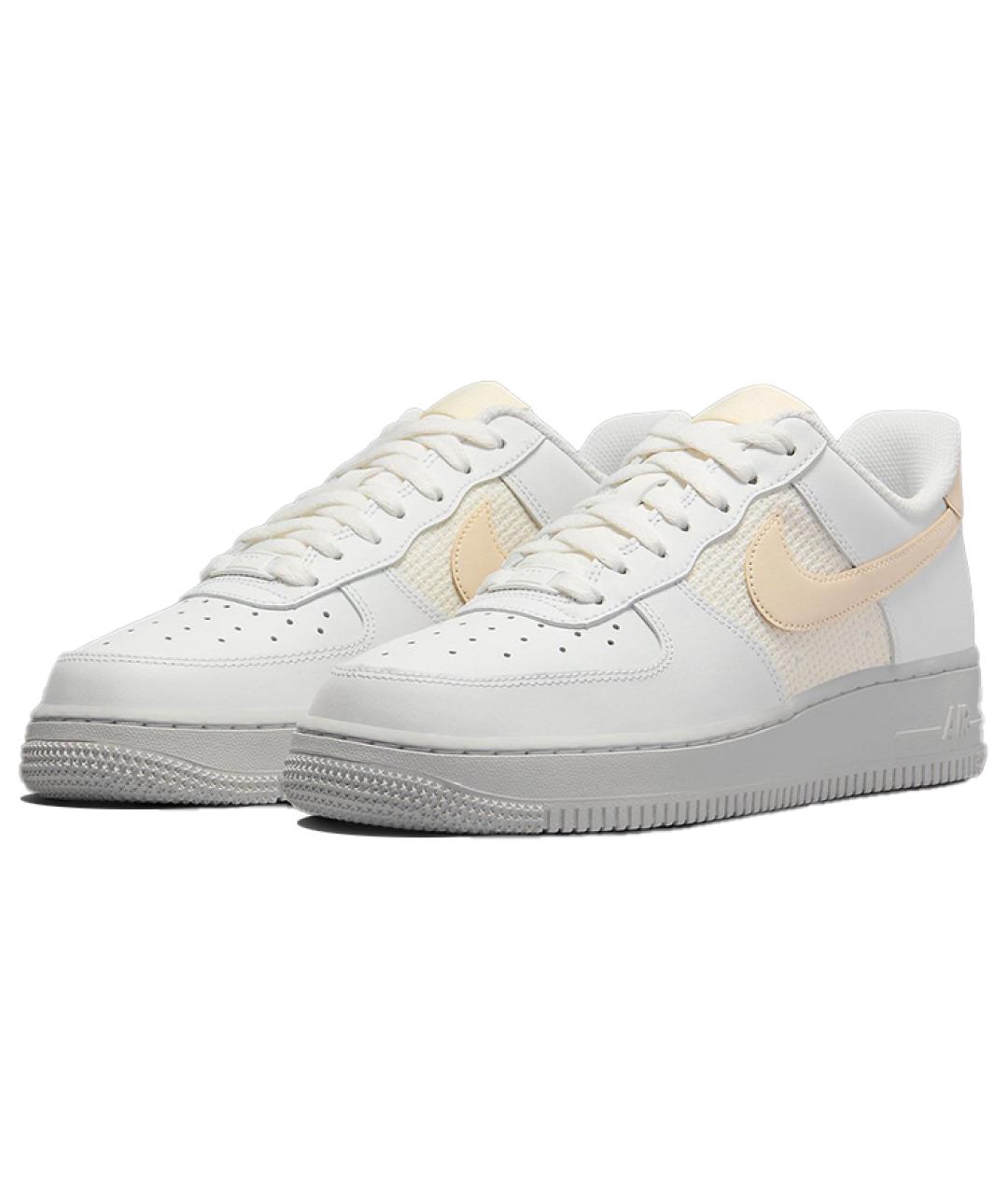 NIKE Белые кожаные кроссовки, фото 4