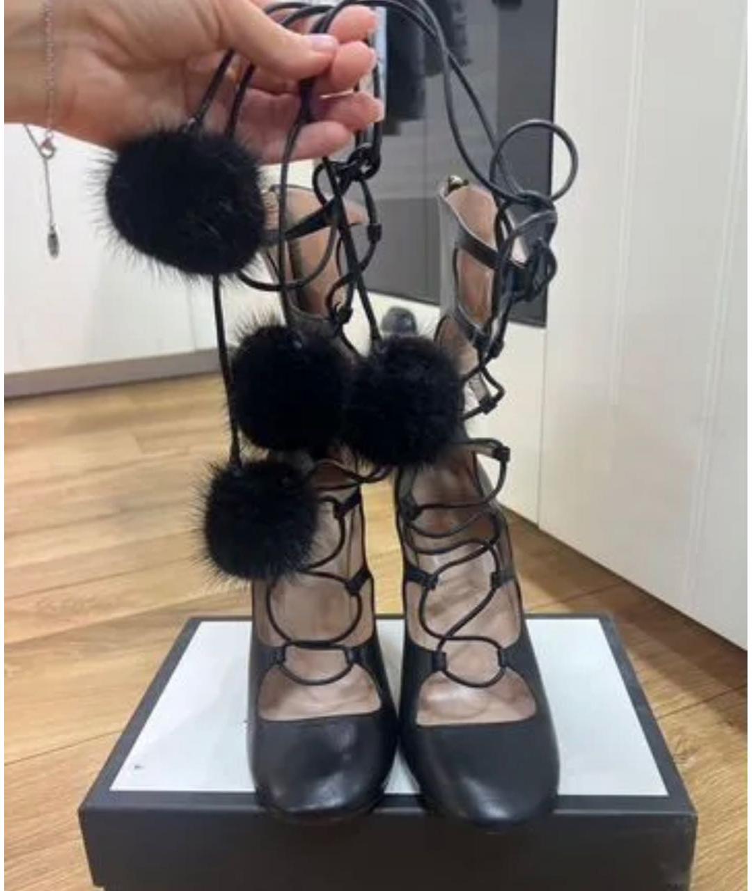 GUCCI Черные кожаные ботильоны, фото 2