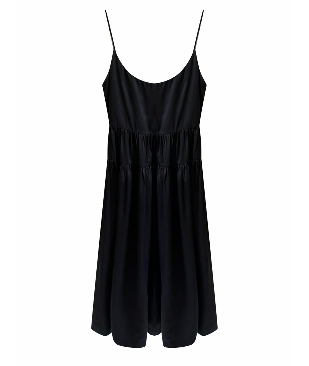 SAINT LAURENT Черное вискозное коктейльное платье, фото 1