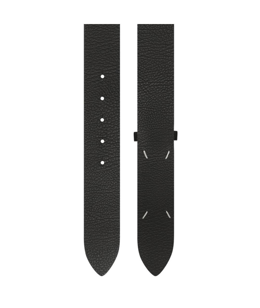 MAISON MARGIELA Черный кожаный ремень, фото 7