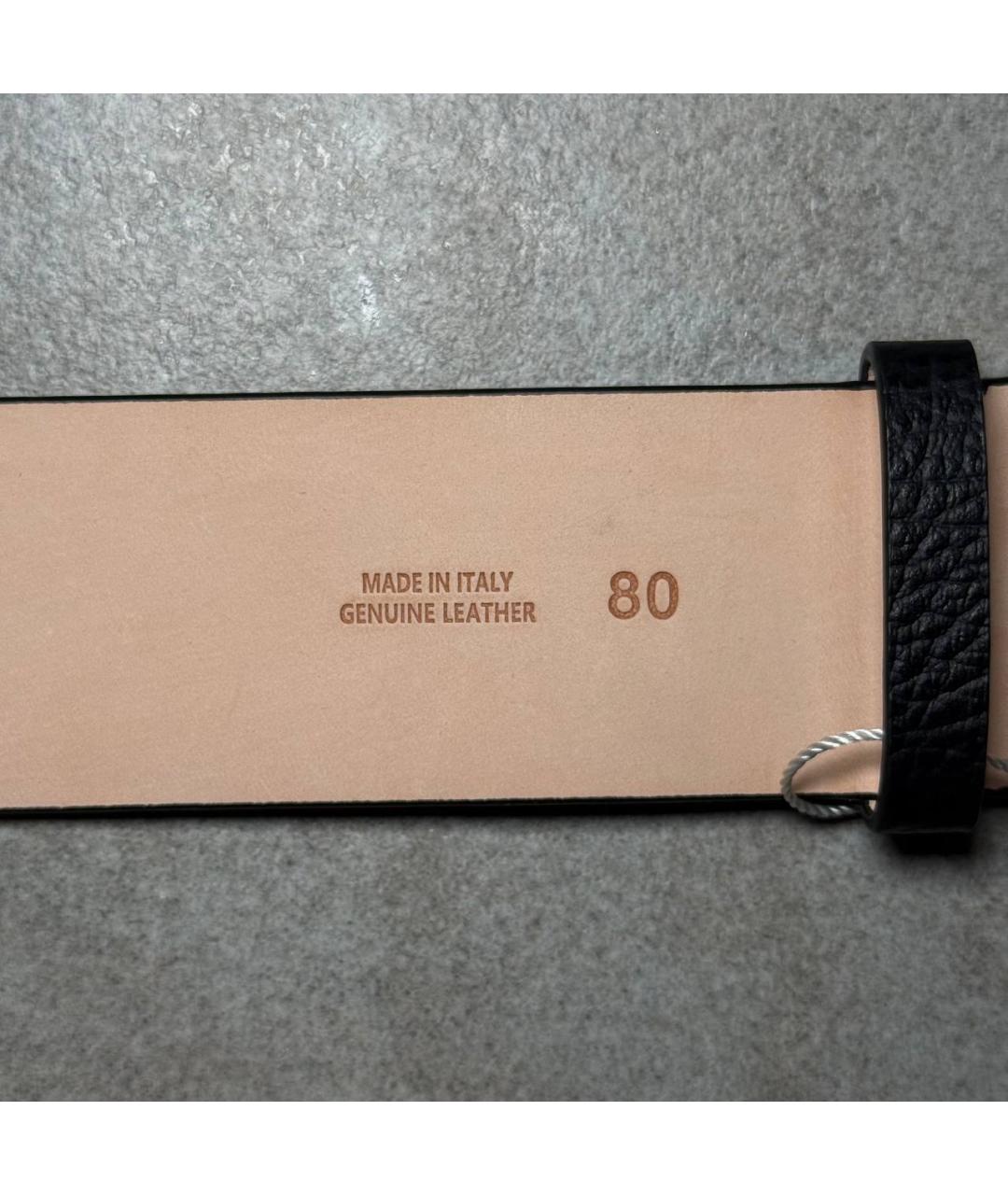 MAISON MARGIELA Черный кожаный ремень, фото 9