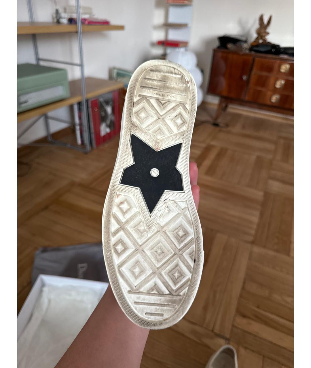 CHRISTIAN DIOR Белые текстильные кеды, фото 5