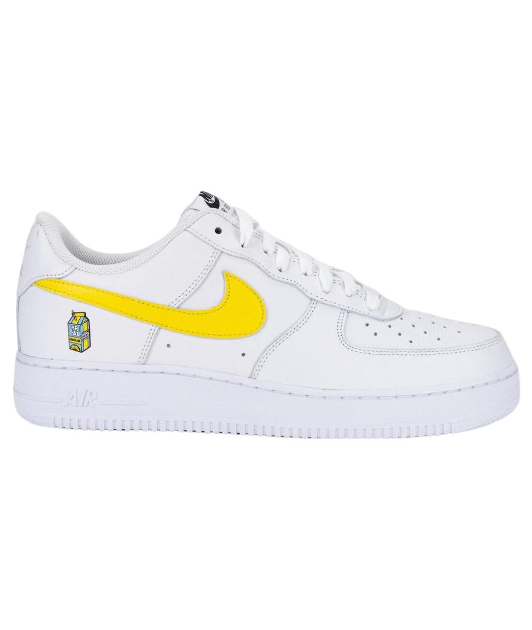 NIKE Белые кожаные низкие кроссовки / кеды, фото 1