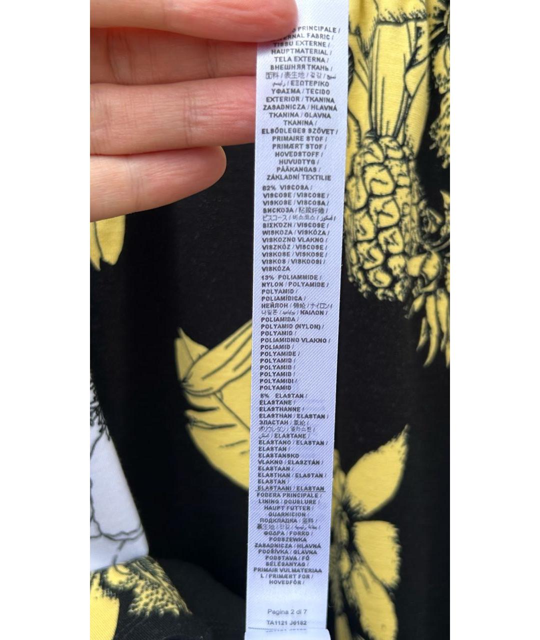 LIU JO Черное вискозное повседневное платье, фото 6