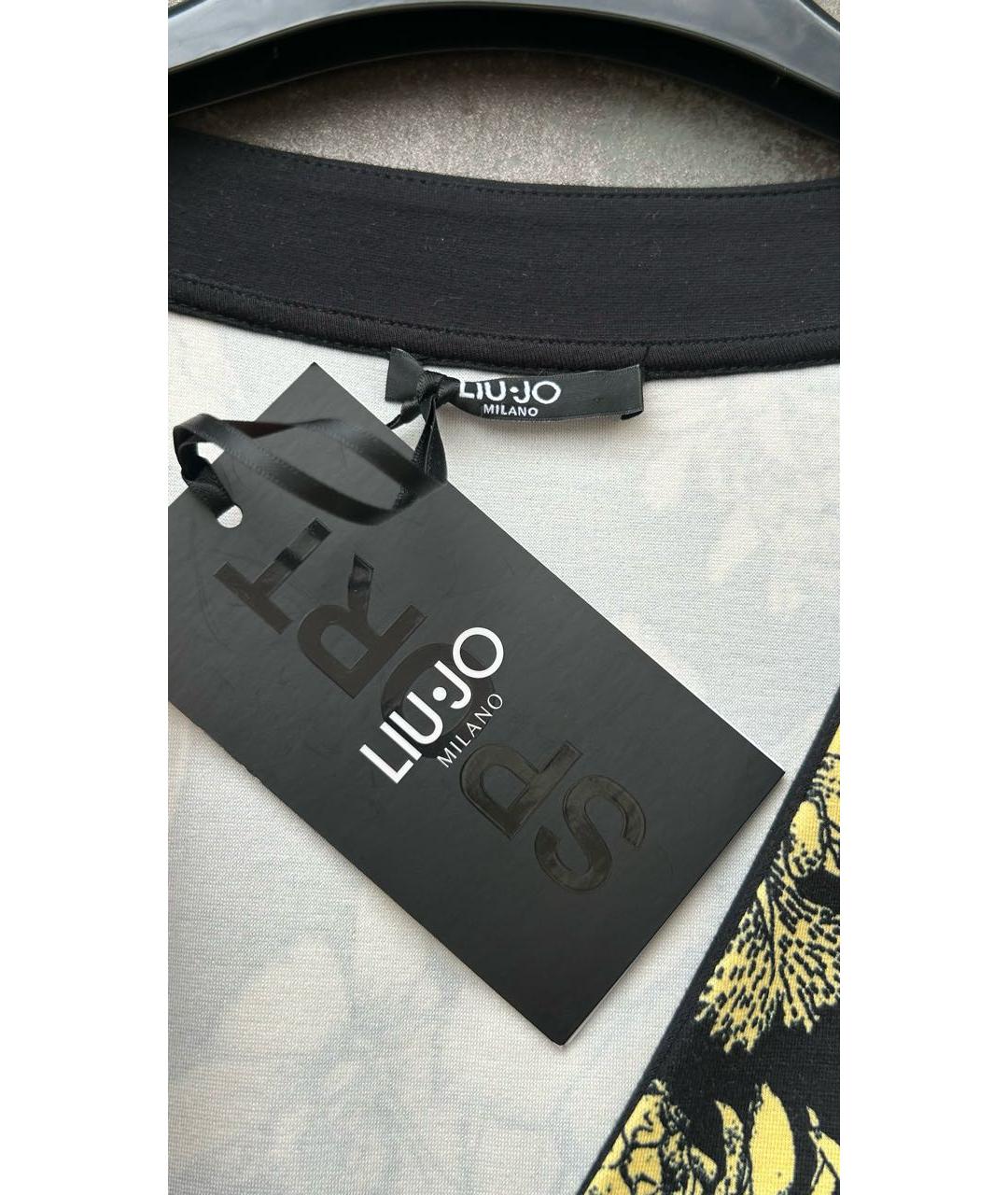 LIU JO Черное вискозное повседневное платье, фото 3