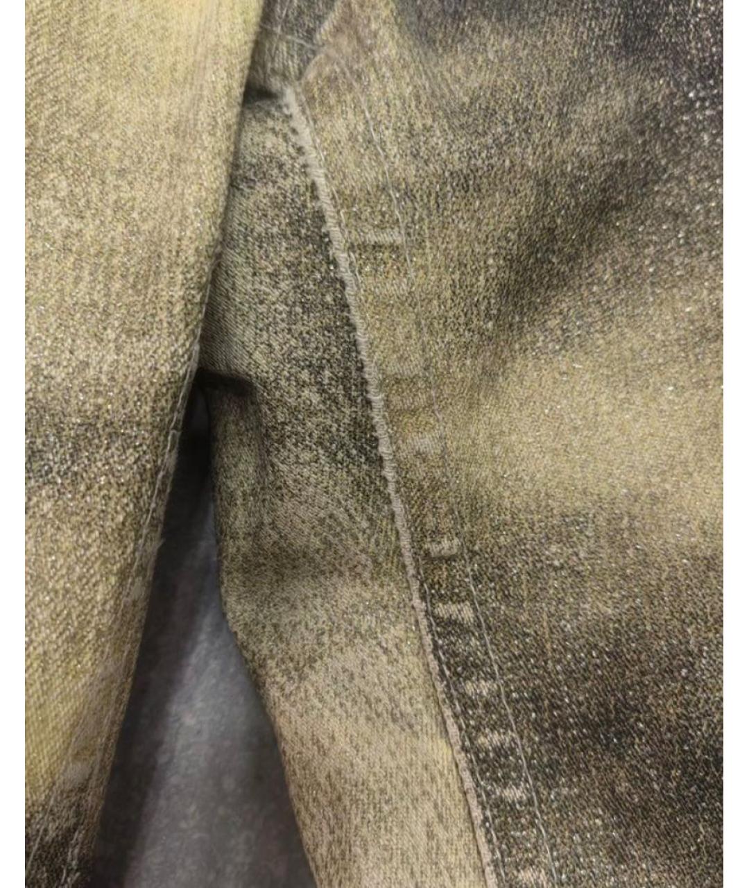 ROBERTO CAVALLI Мульти хлопко-эластановые прямые джинсы, фото 3