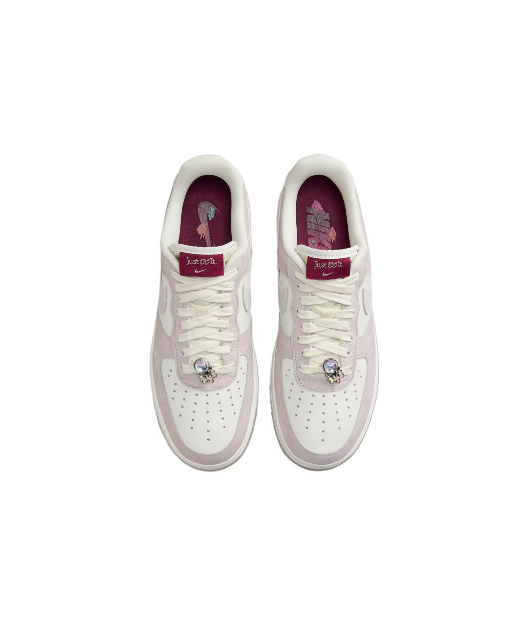 NIKE Бежевые кожаные кроссовки, фото 5