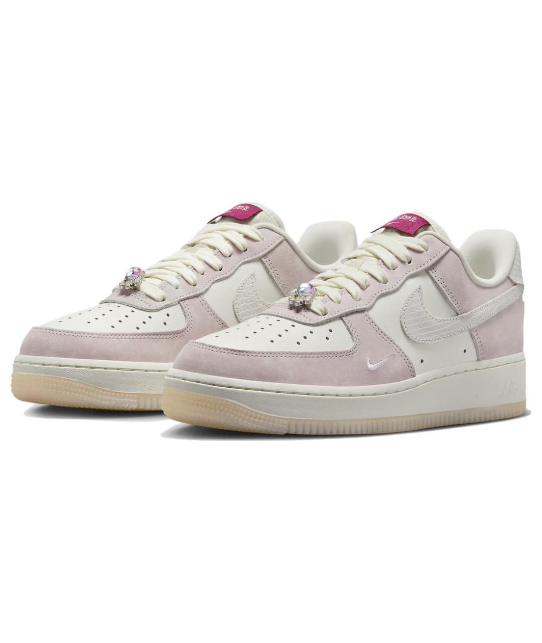 NIKE Бежевые кожаные кроссовки, фото 4