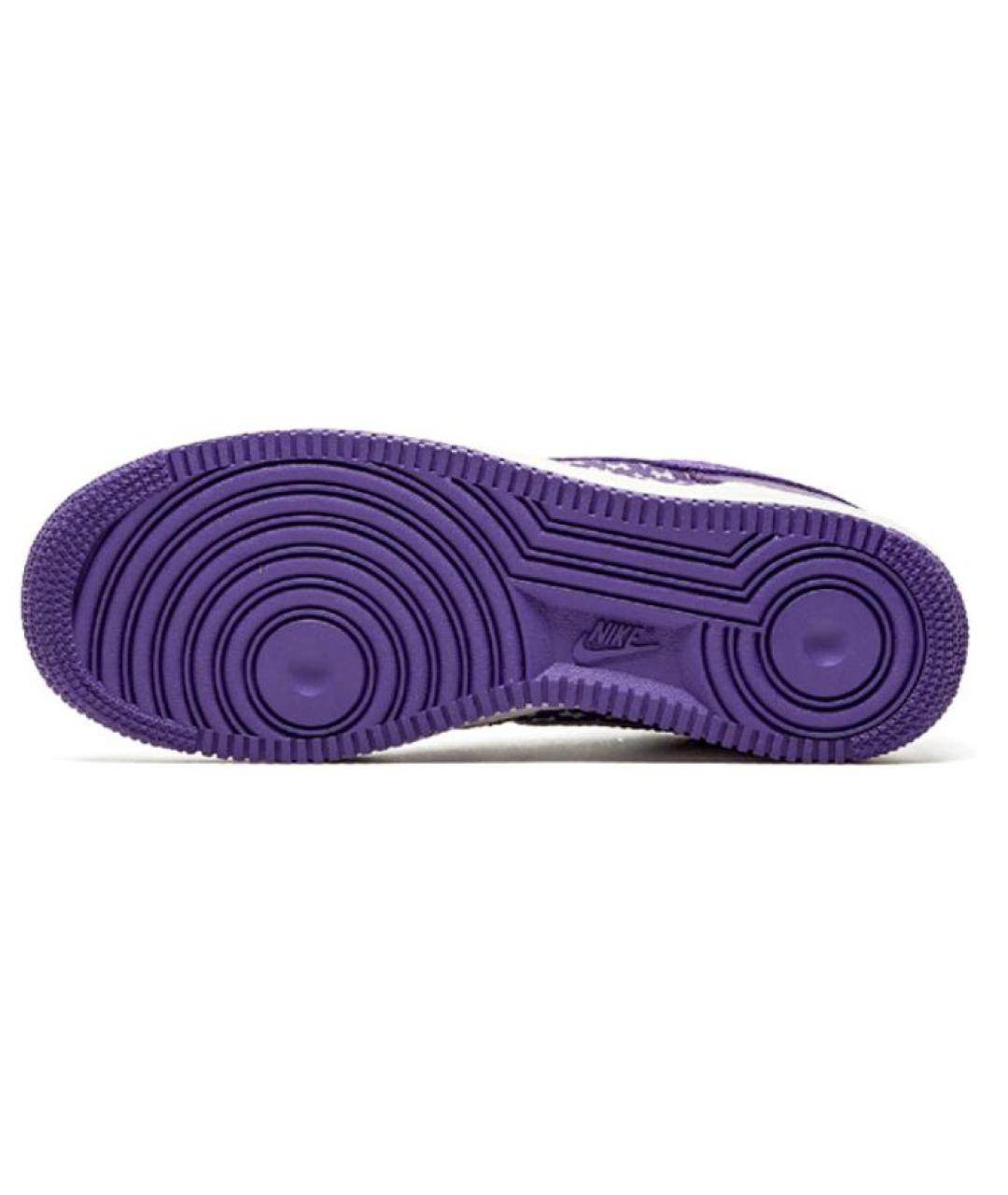NIKE Фиолетовые кожаные низкие кроссовки / кеды, фото 5