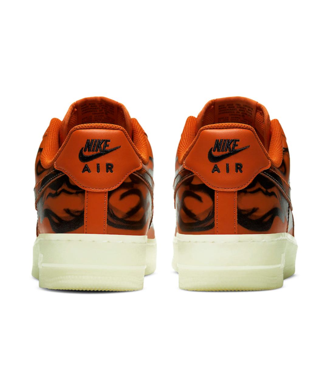 NIKE Оранжевое кожаные кроссовки, фото 6