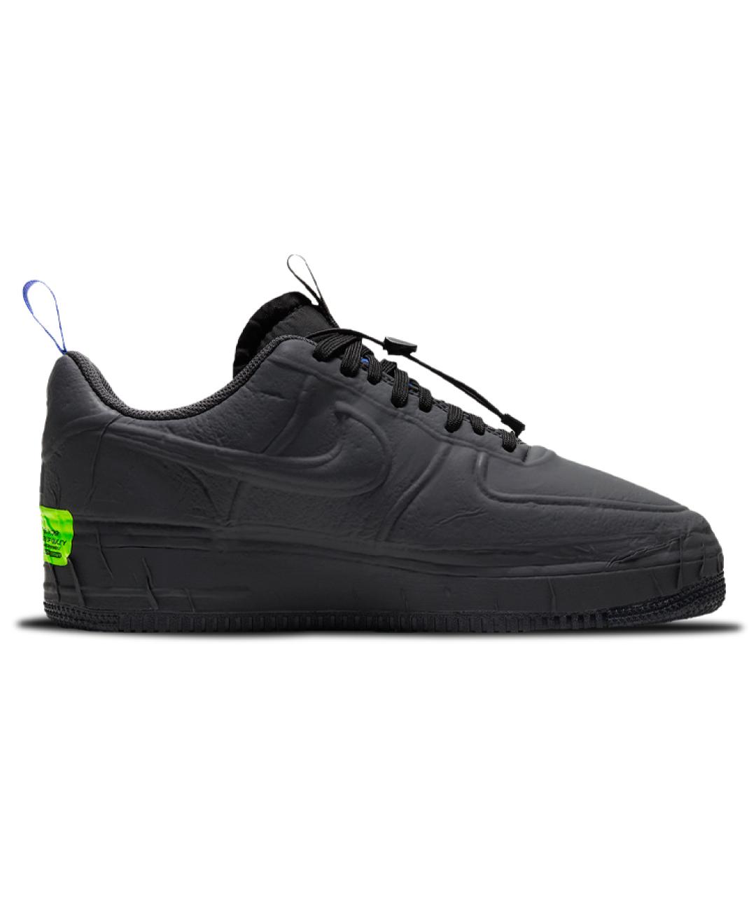 NIKE Черные кожаные низкие кроссовки / кеды, фото 3