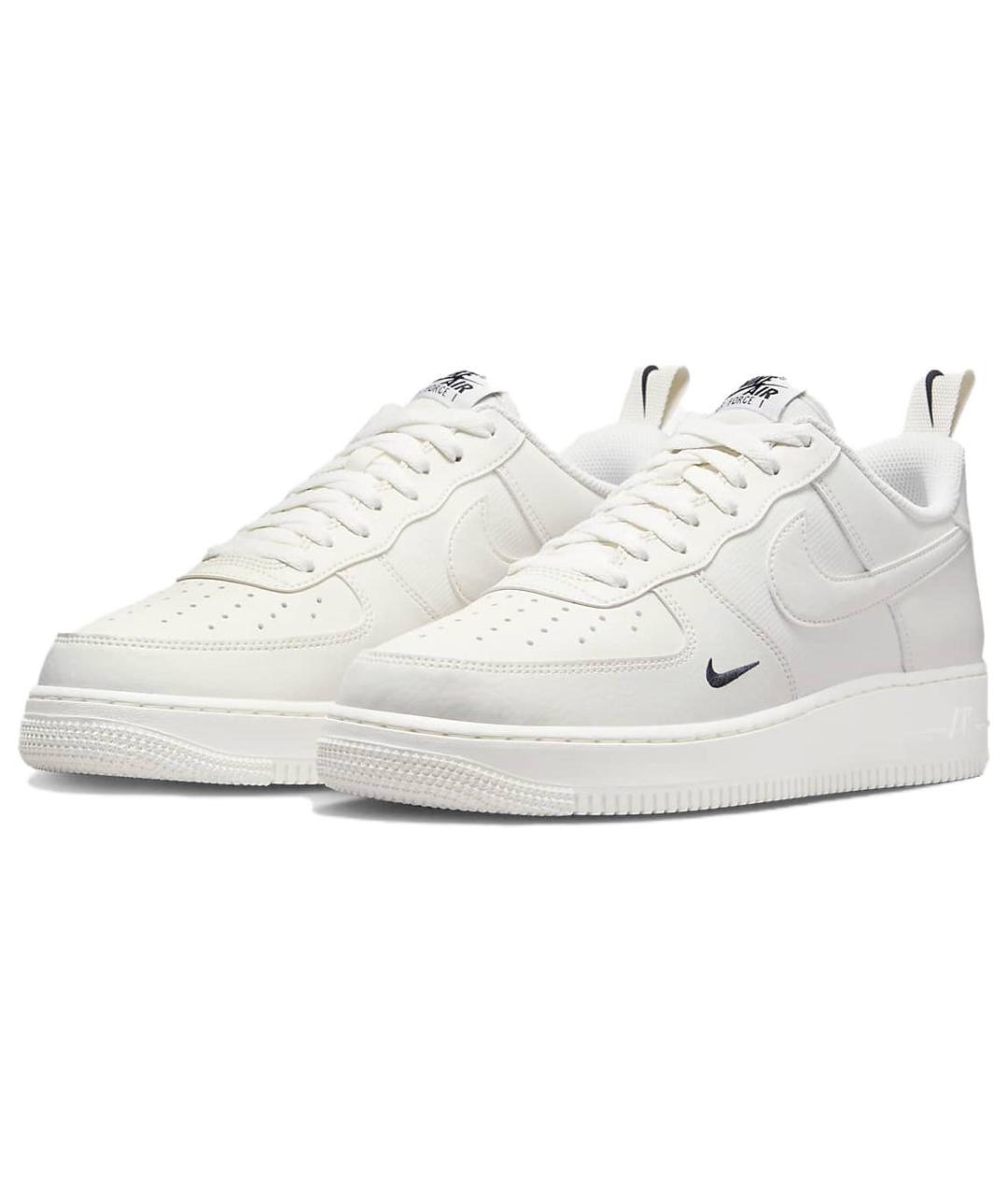 NIKE Белые кожаные низкие кроссовки / кеды, фото 4