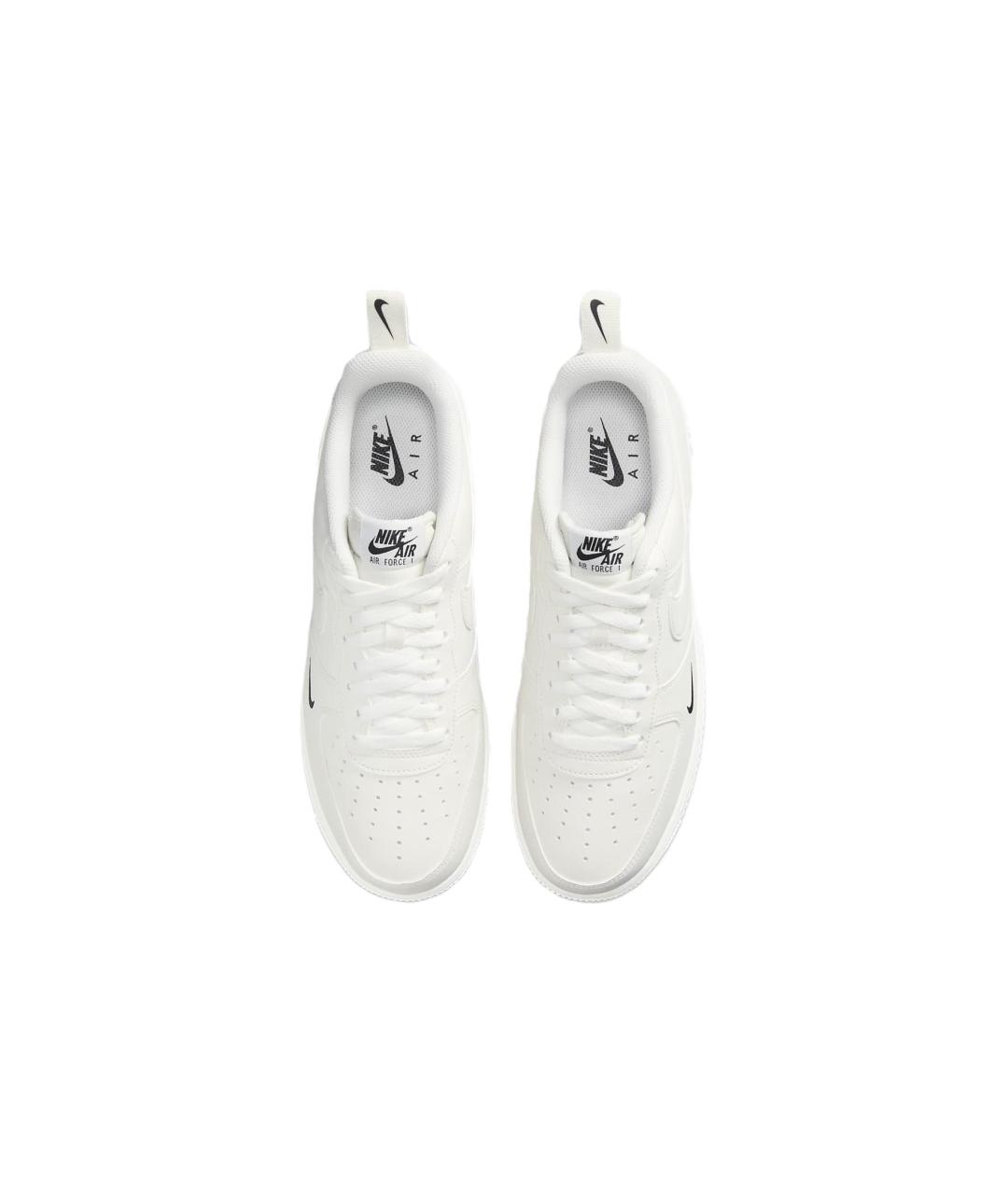 NIKE Белые кожаные низкие кроссовки / кеды, фото 5