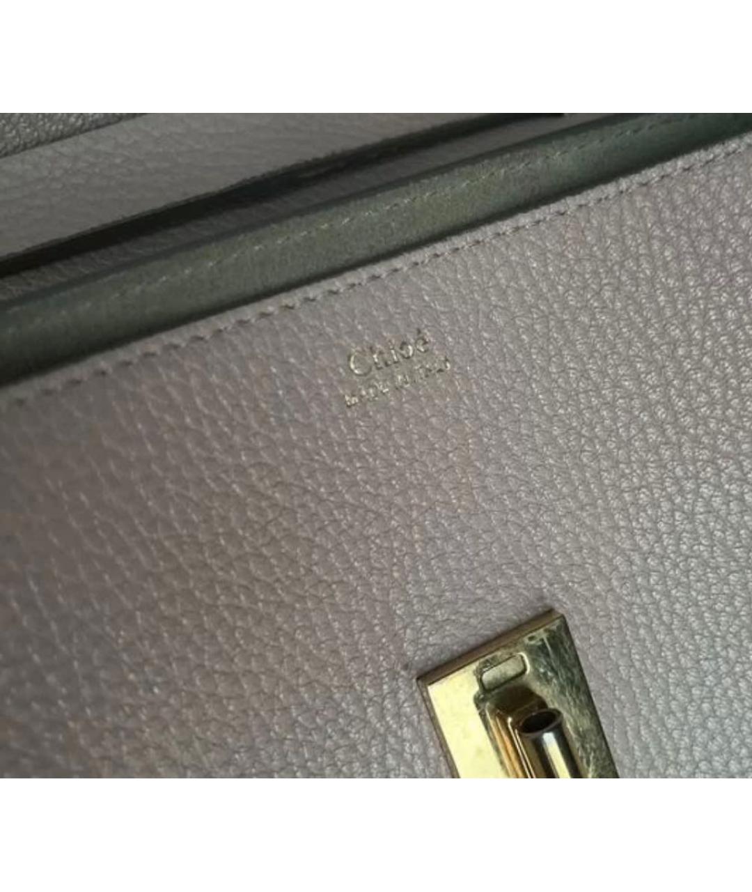 CHLOE Розовая кожаная сумка через плечо, фото 8