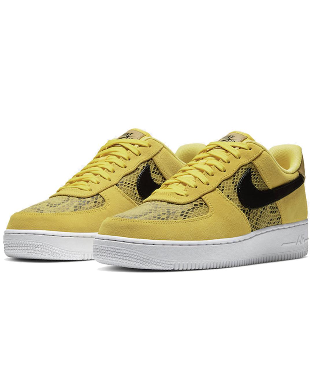 NIKE Желтые низкие кроссовки / кеды, фото 4