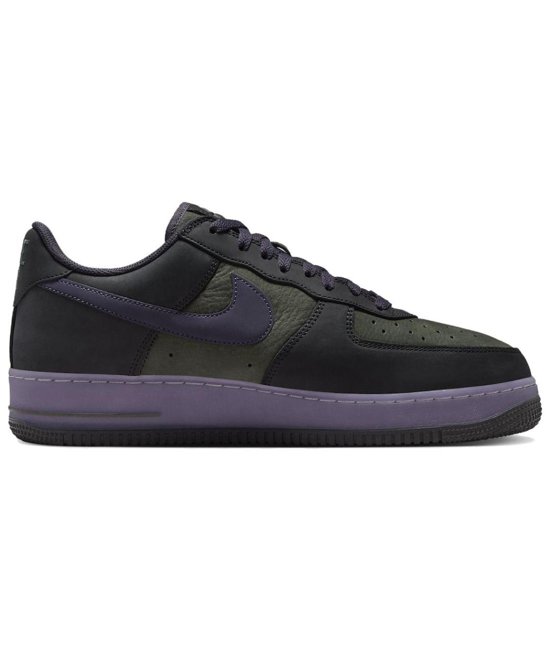 NIKE Зеленые кожаные низкие кроссовки / кеды, фото 3