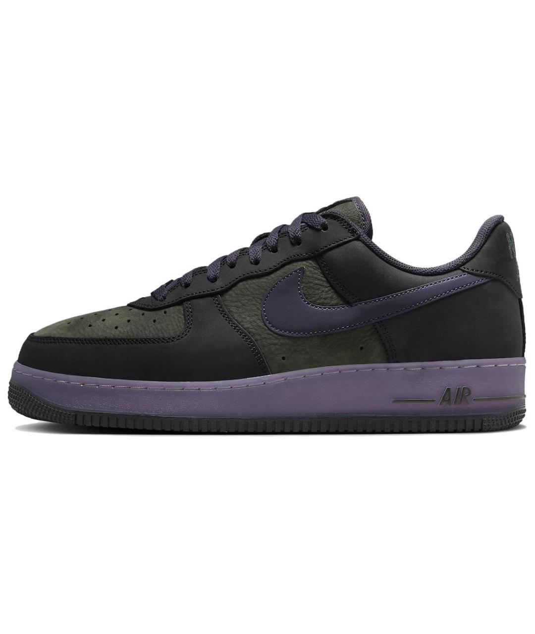 NIKE Зеленые кожаные низкие кроссовки / кеды, фото 2