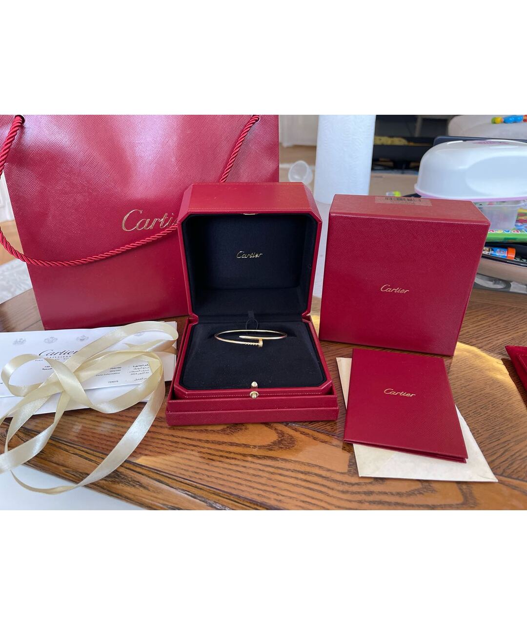 CARTIER Золотой браслет из желтого золота, фото 3