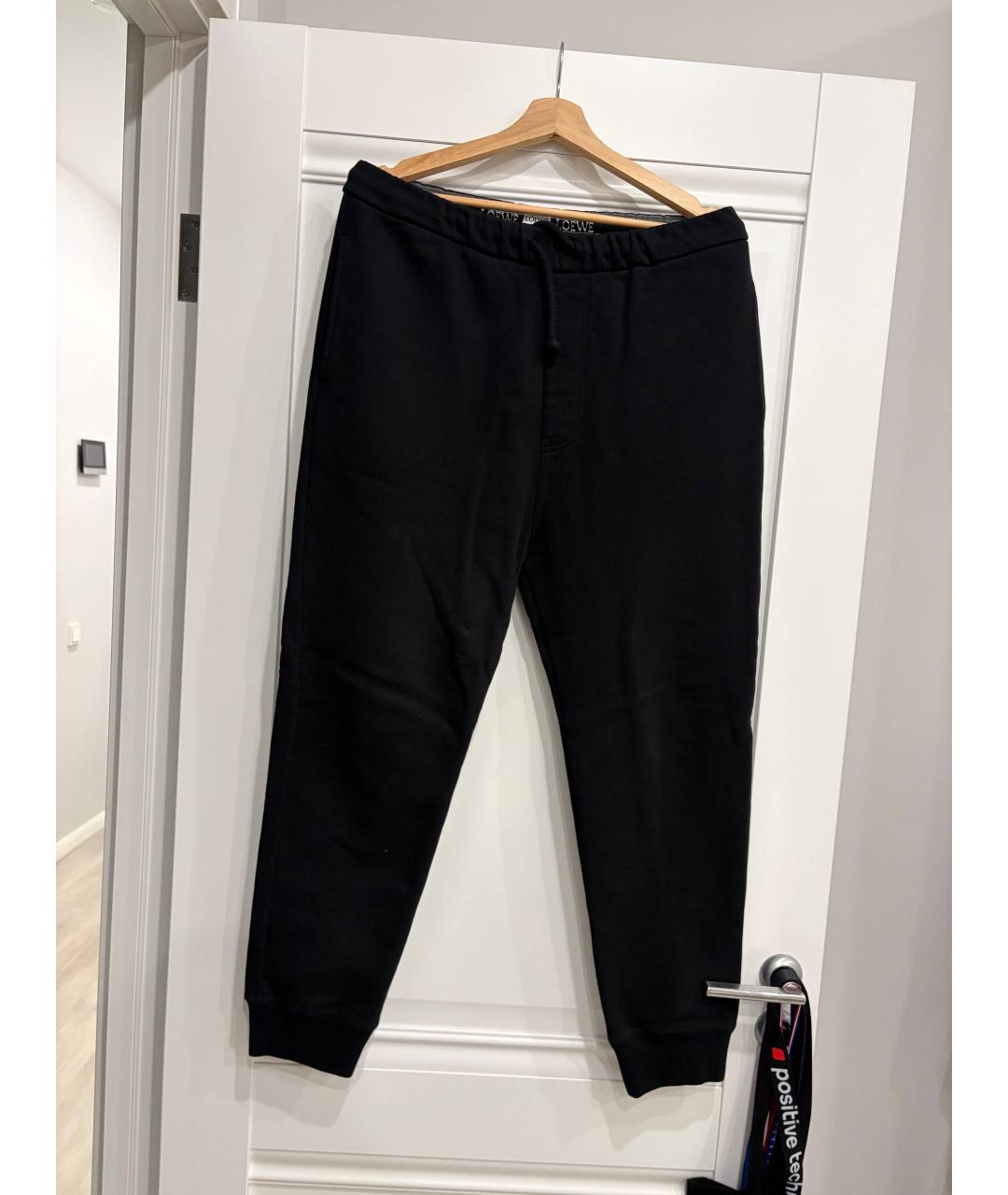LOEWE Черные хлопковые брюки чинос, фото 6
