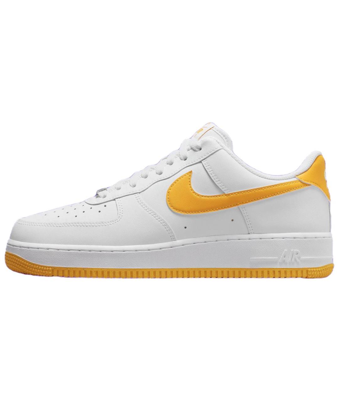 NIKE Белые кожаные низкие кроссовки / кеды, фото 2