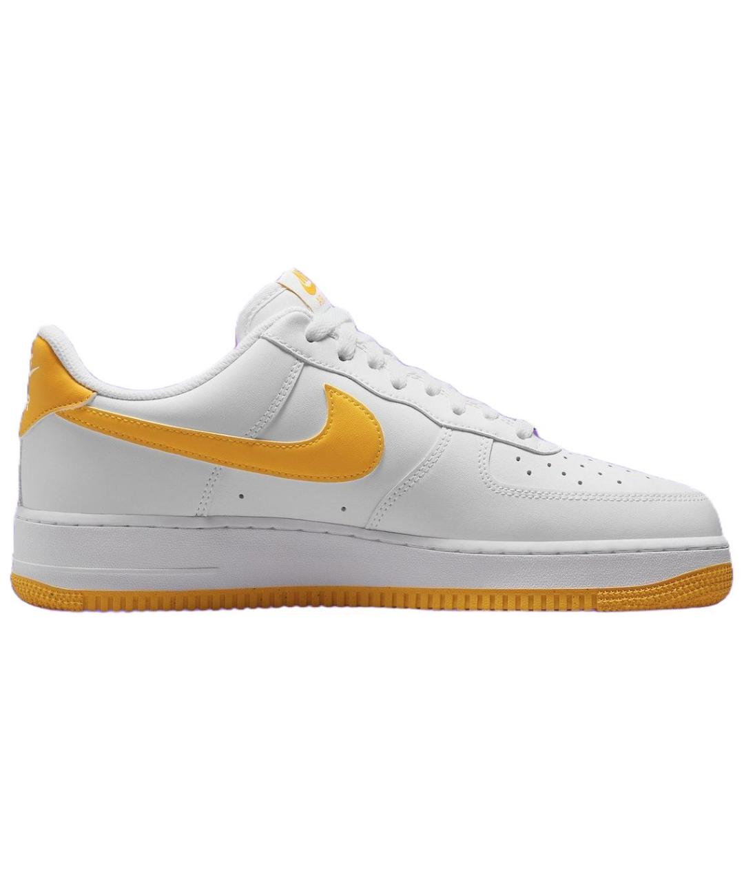 NIKE Белые кожаные низкие кроссовки / кеды, фото 3