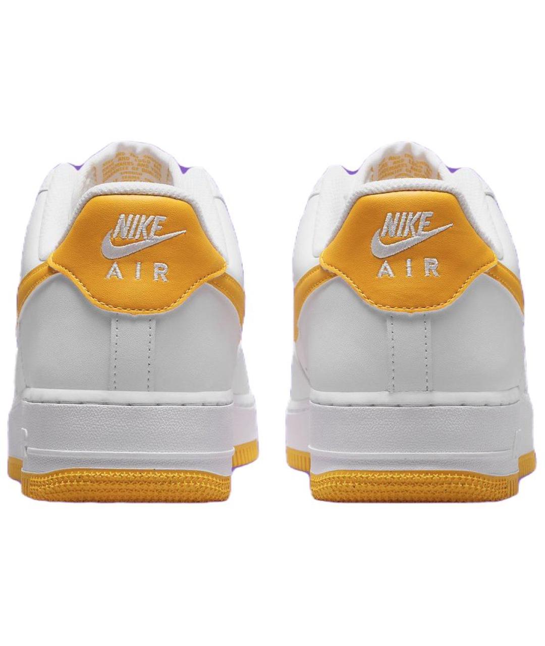 NIKE Белые кожаные низкие кроссовки / кеды, фото 6