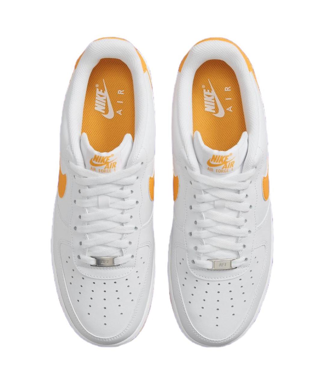 NIKE Белые кожаные низкие кроссовки / кеды, фото 5