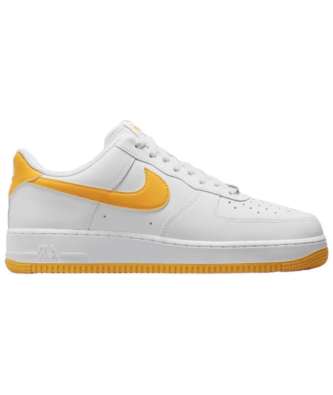 NIKE Белые кожаные низкие кроссовки / кеды, фото 1