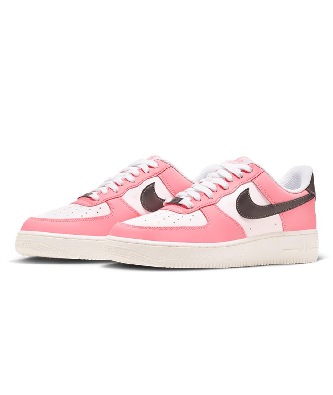 NIKE Розовые кожаные кроссовки, фото 4