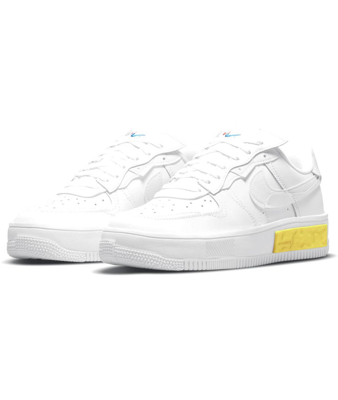 NIKE Белые кожаные кроссовки, фото 4