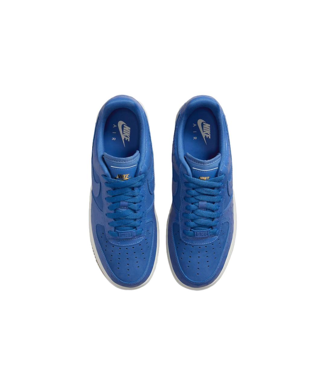 NIKE Синие кожаные кроссовки, фото 5