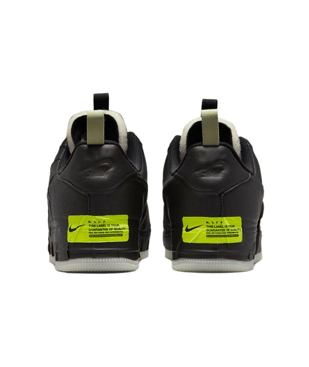 NIKE Черные кожаные низкие кроссовки / кеды, фото 6