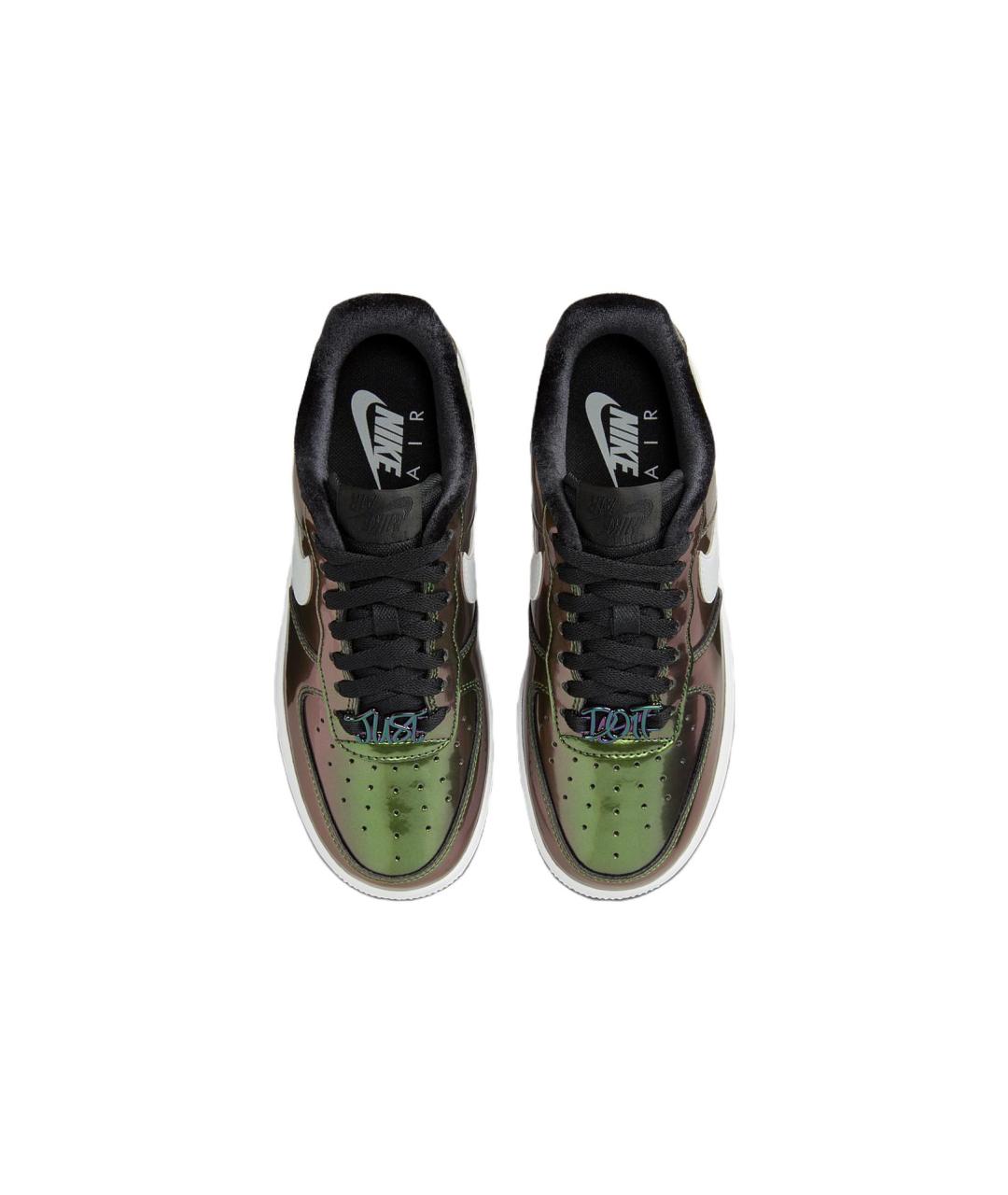 NIKE Зеленые кожаные кроссовки, фото 5