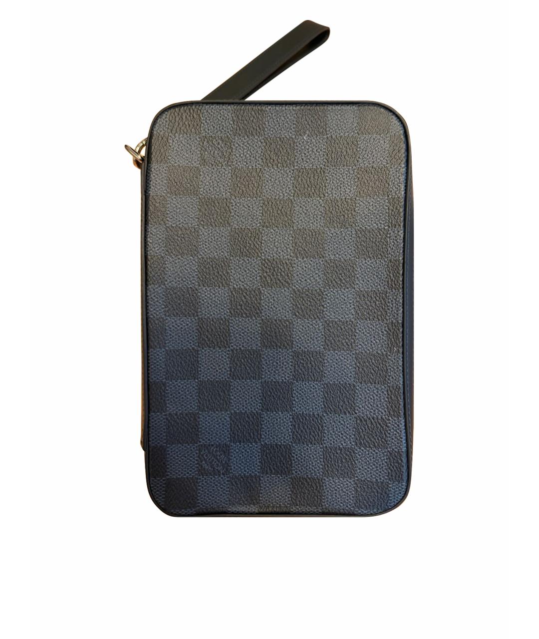 LOUIS VUITTON Антрацитовый кошелек, фото 1