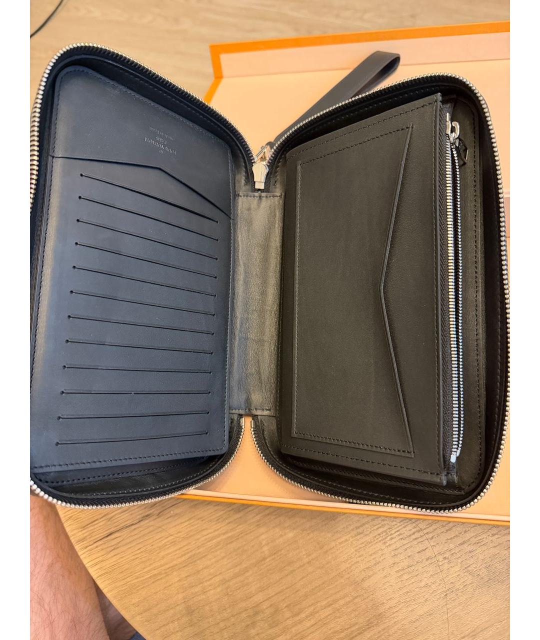 LOUIS VUITTON Антрацитовый кошелек, фото 3