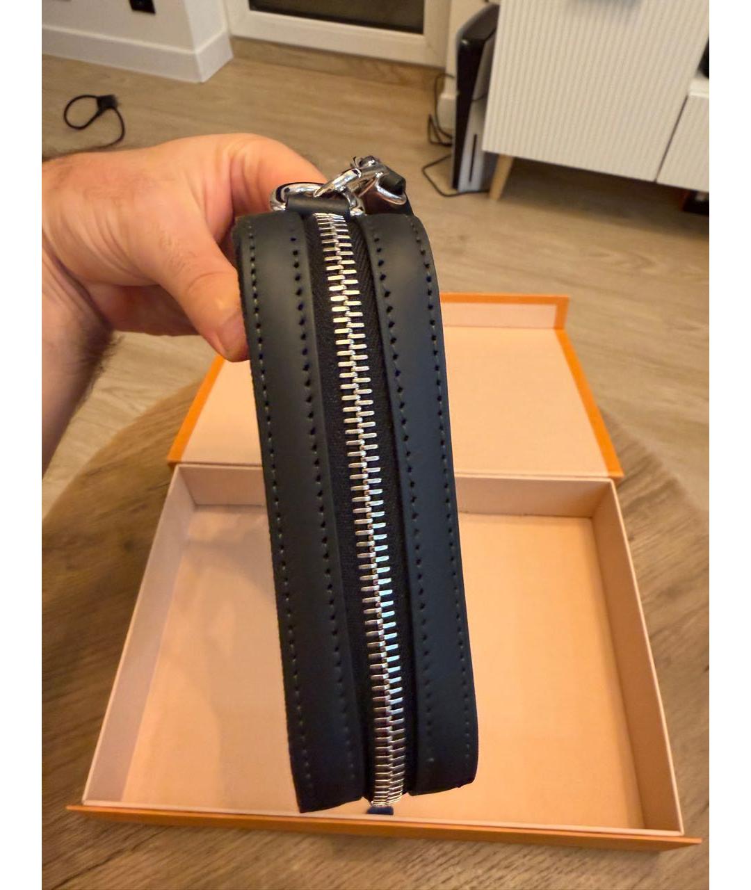 LOUIS VUITTON Антрацитовый кошелек, фото 5