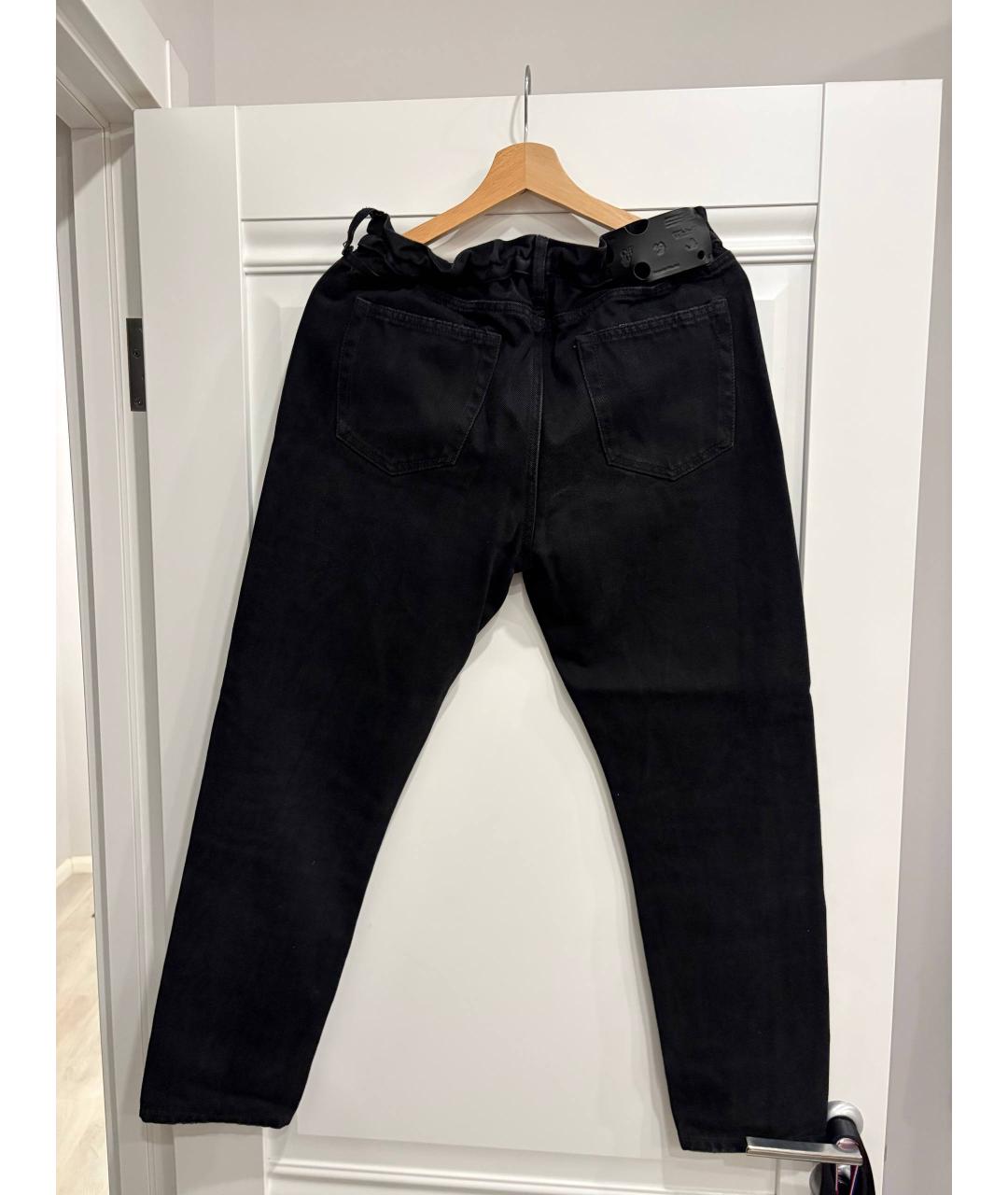 OFF-WHITE Черные хлопковые классические брюки, фото 6