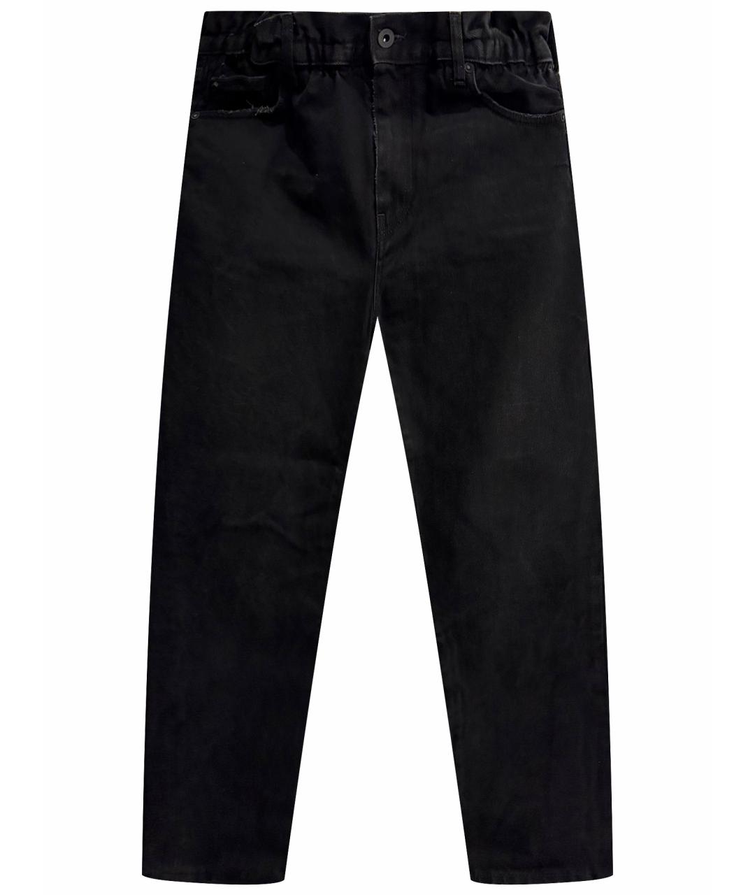 OFF-WHITE Черные хлопковые классические брюки, фото 1