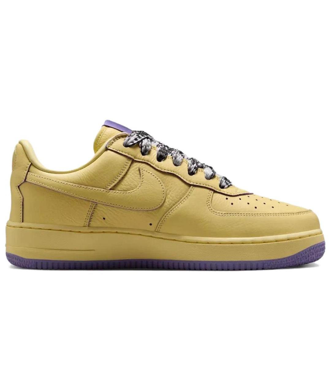 NIKE Желтые кожаные кроссовки, фото 2