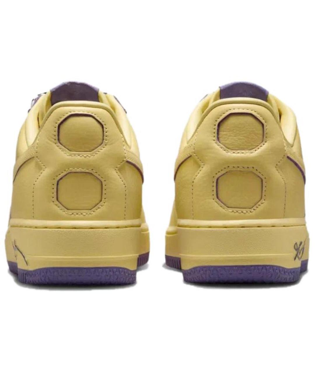 NIKE Желтые кожаные кроссовки, фото 6