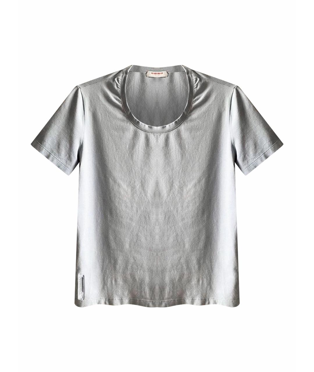 PRADA Голубая хлопко-эластановая футболка, фото 1