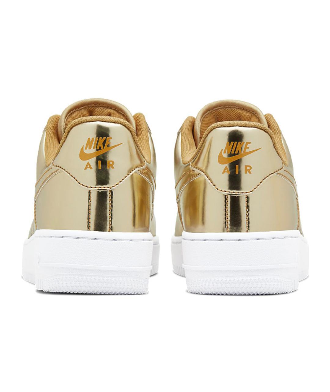 NIKE Золотые кожаные кроссовки, фото 6