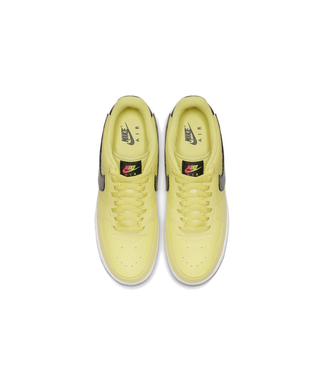 NIKE Желтые кожаные кроссовки, фото 5