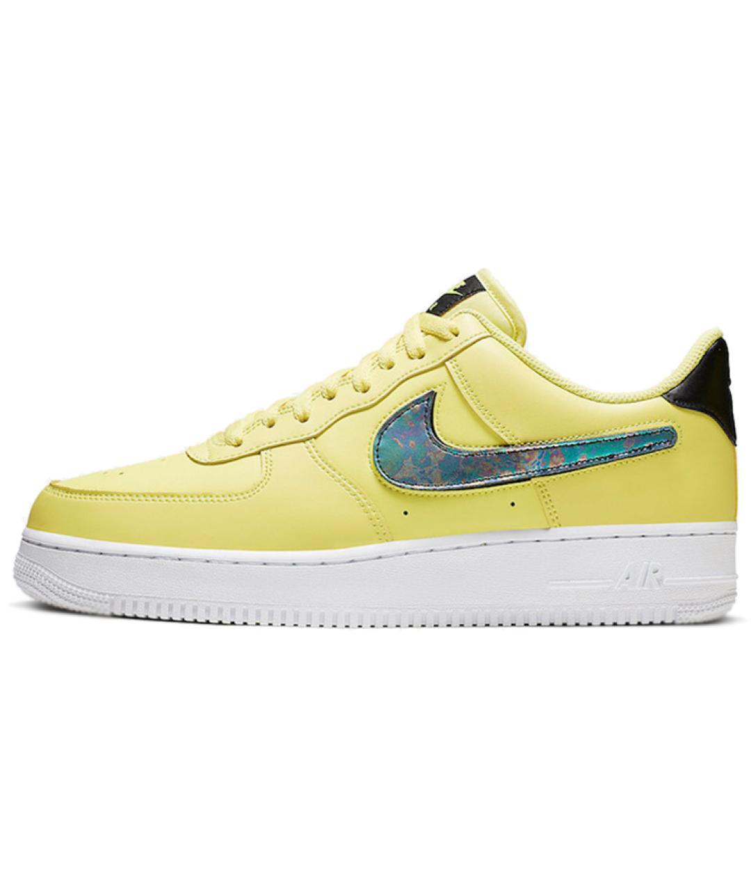 NIKE Желтые кожаные кроссовки, фото 2